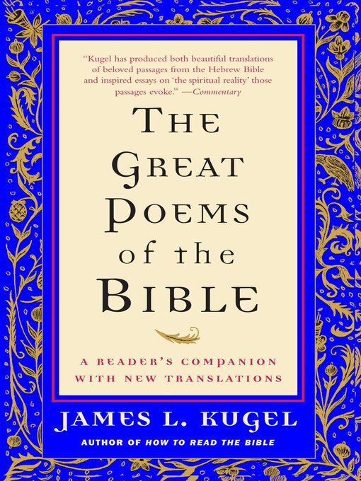 Title details for The Great Poems of the Bible by James L. Kugel - Wait list